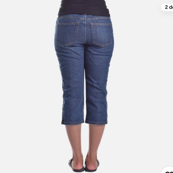 Ralph Lauren Womens Jeans Classic Mid-Calf D Blue Stretch Denim - Picture 4 of 4